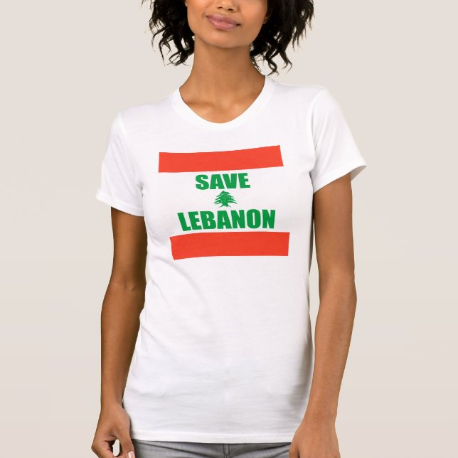 Retten Sie den Libanon T-Shirt (Vorderseite)
