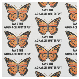 Retten Sie den Monarch-Schmetterling Stoff