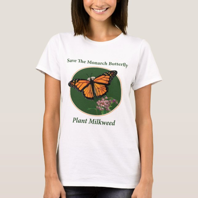 Retten Sie den Monarch-Schmetterling - T-Shirt (Vorderseite)