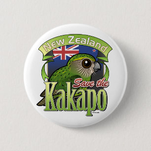 Retten Sie den NeuseelandKakapo Button