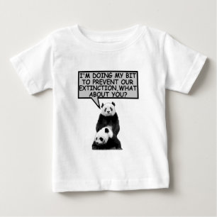 Retten Sie den Panda Baby T-shirt