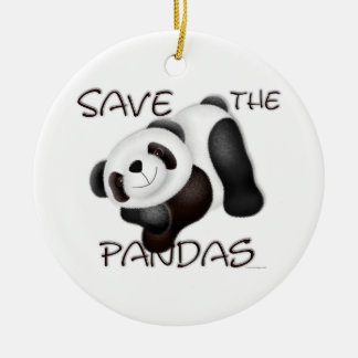 Retten Sie den Pandas Verzierung Keramik Ornament