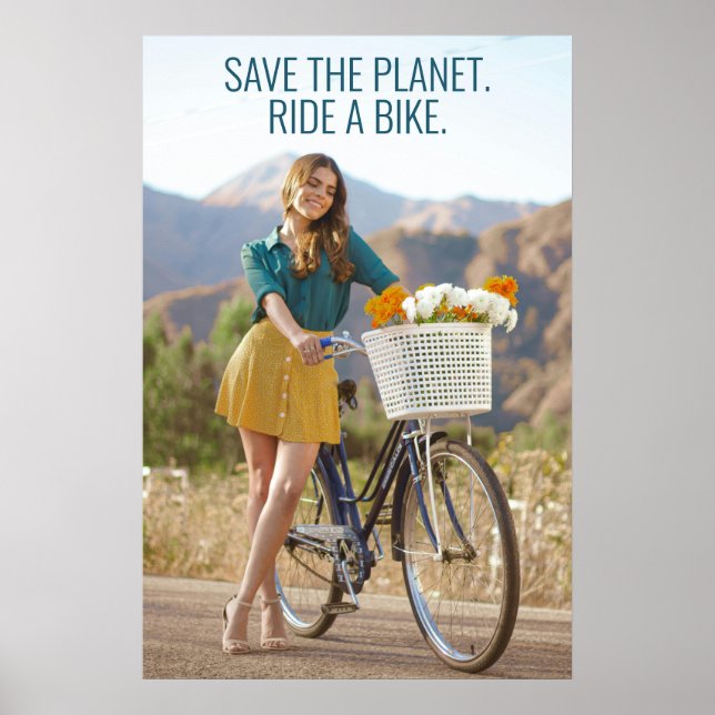 Retten Sie den Planeten - Reiten Sie ein Bike Moti Poster (Vorne)