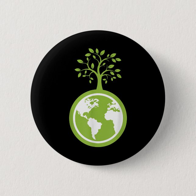 Retten Sie den Planeten - Rett der Earth Environme Button (Vorderseite)