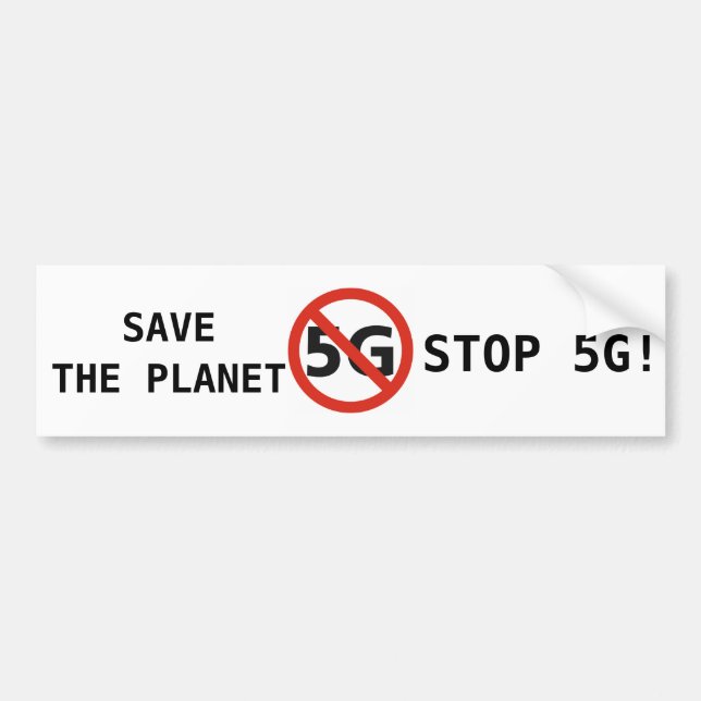 Retten Sie den Planeten, stoppen Sie Autoaufkleber (Vorne)