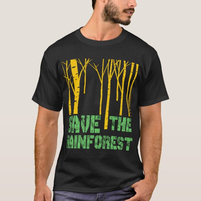 Retten Sie den Regenwald T-Shirt (Vorderseite)