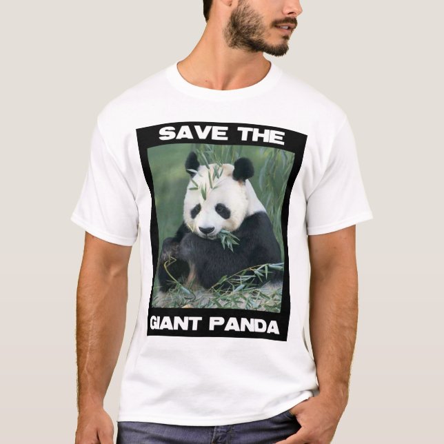 Retten Sie den riesigen Panda T-Shirt (Vorderseite)