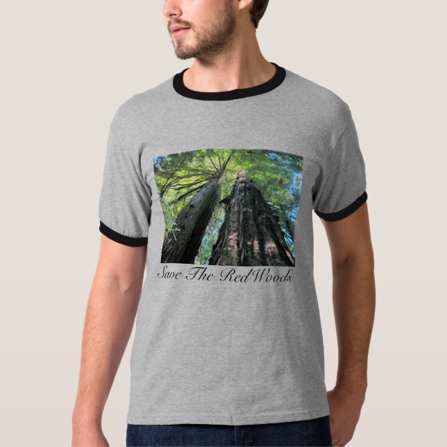 Retten Sie den Rothölzern T - Shirt (Vorderseite)