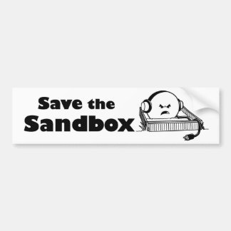 Retten Sie den Sandbox-Autoaufkleber Autoaufkleber