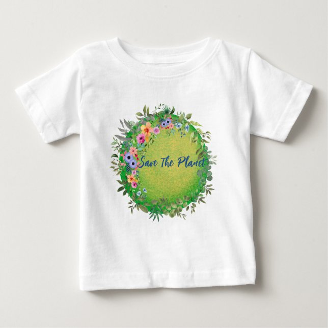 Retten Sie den T - Shirt Planet Baby (Vorderseite)