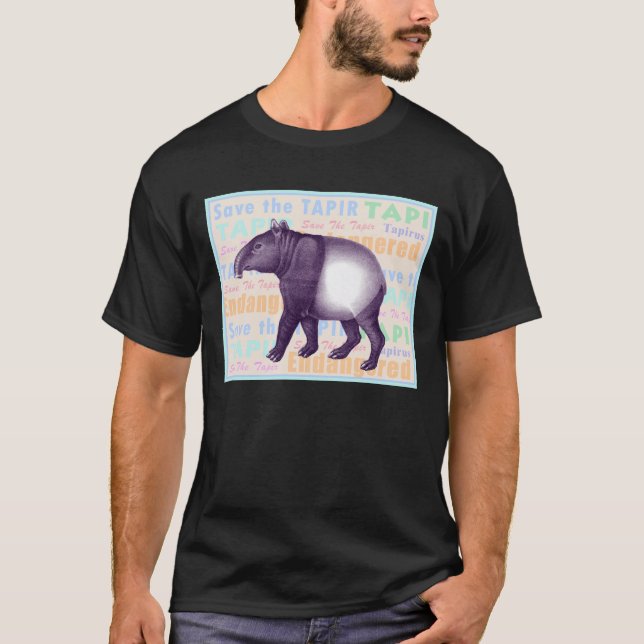 Retten Sie den Tapir-T - Shirt (Vorderseite)