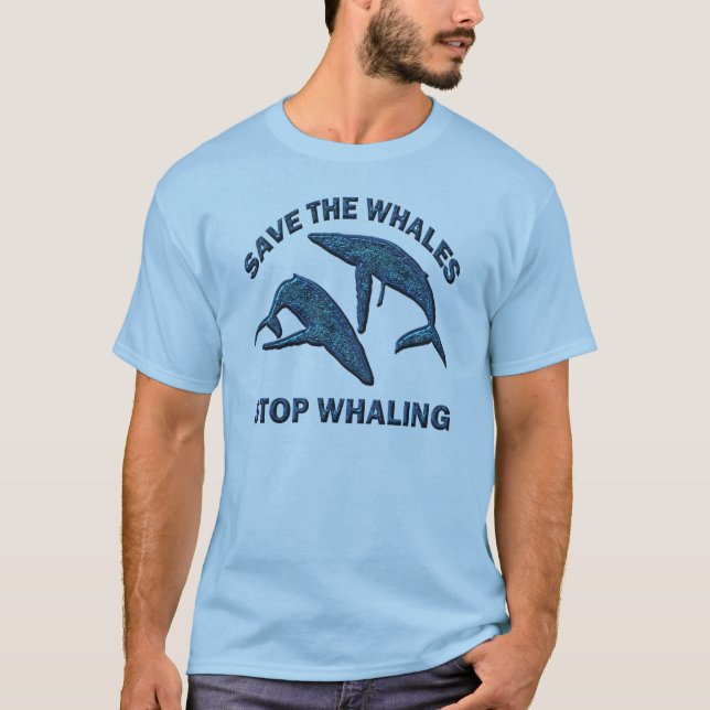 RETTEN SIE DEN WALEN ENDwalfang T-Shirt (Vorderseite)