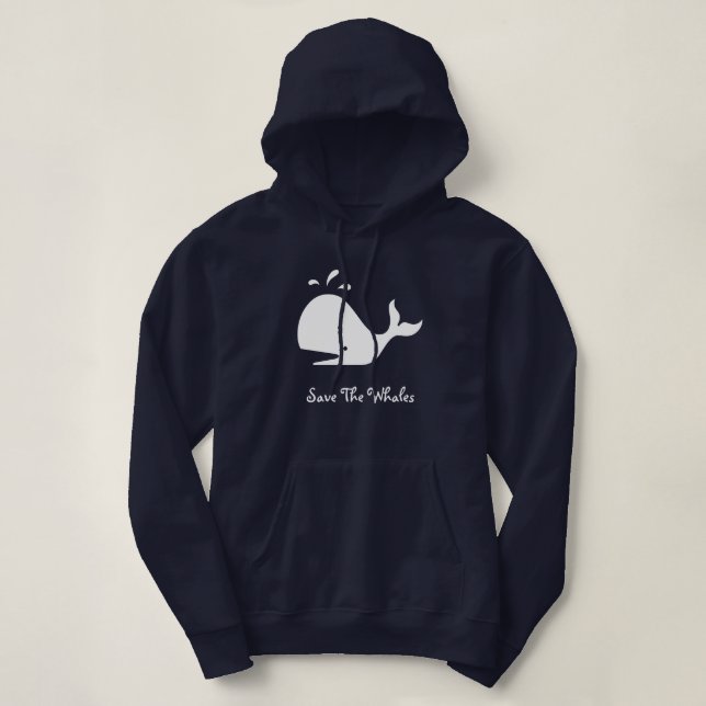 RETTEN SIE DEN WALEN HOODIE (Design vorne)
