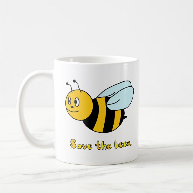 'Retten Sie der Bienen Kaffeetasse (Links)