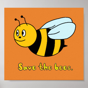 'Retten Sie der Bienen Poster