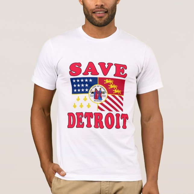 Retten Sie Detroit! T-Shirt (Vorderseite)