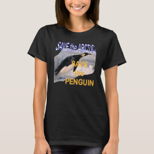 Retten Sie die Arktis retten den Penguin T-Shirt