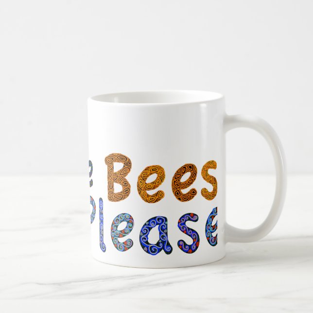 Retten Sie die Bienen gefallen lässiger Tasse (Rechts)