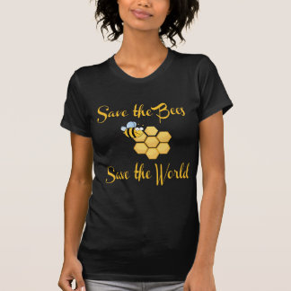Retten Sie die Bienen retten die Welt T-Shirt