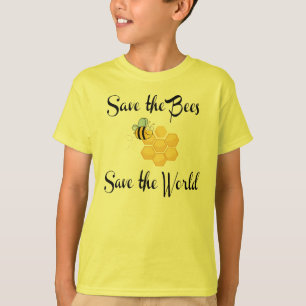 Retten Sie die Bienen retten die Welt T-Shirt