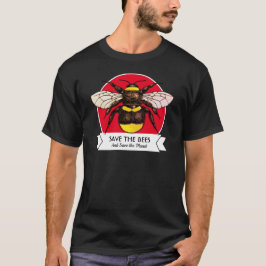 Retten Sie die Bienen und retten Sie dem Planeten T-Shirt