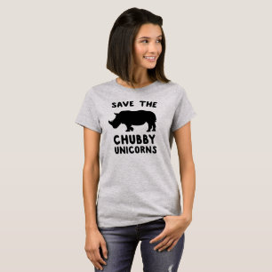 Retten Sie die Chubby Unicorns mit T-Shirt