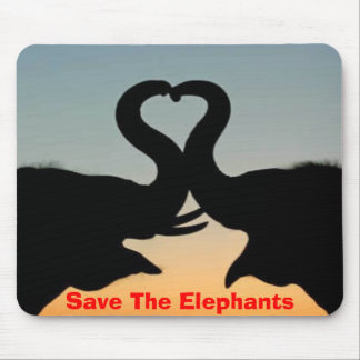 Retten Sie die Elefanten Mousepad