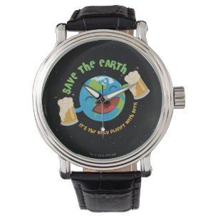 Retten Sie die Erde Armbanduhr