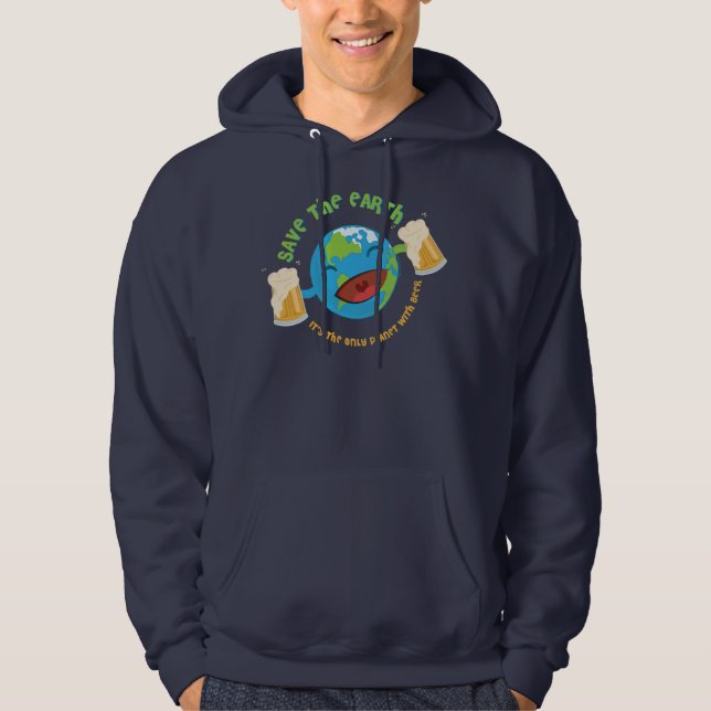 Retten Sie die Erde Hoodie (Vorderseite)
