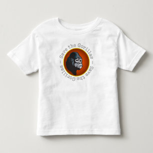 Retten Sie die Gorillas Kleinkind T-shirt