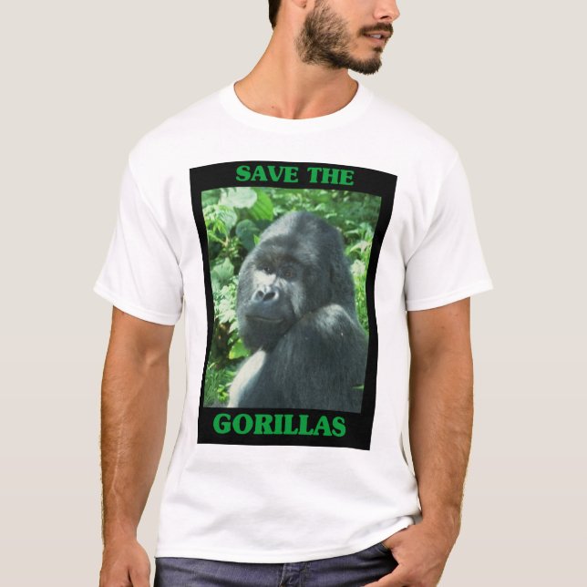 Retten Sie die Gorillas T-Shirt (Vorderseite)