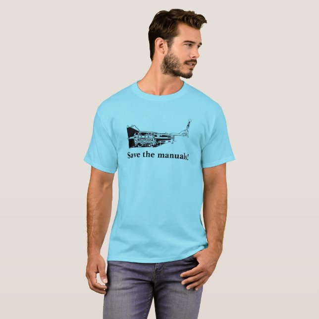 Retten Sie die Handbücher! T-Shirt (Vorne ganz)