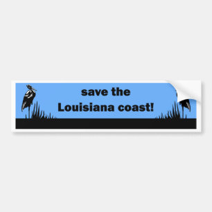 Retten Sie die Louisiana-Küste Autoaufkleber