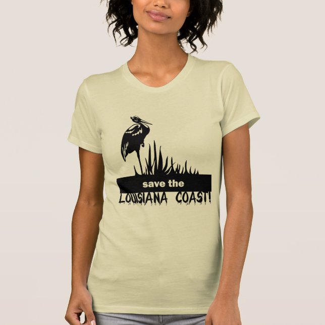 Retten Sie die Louisiana-Küste T-Shirt (Vorderseite)