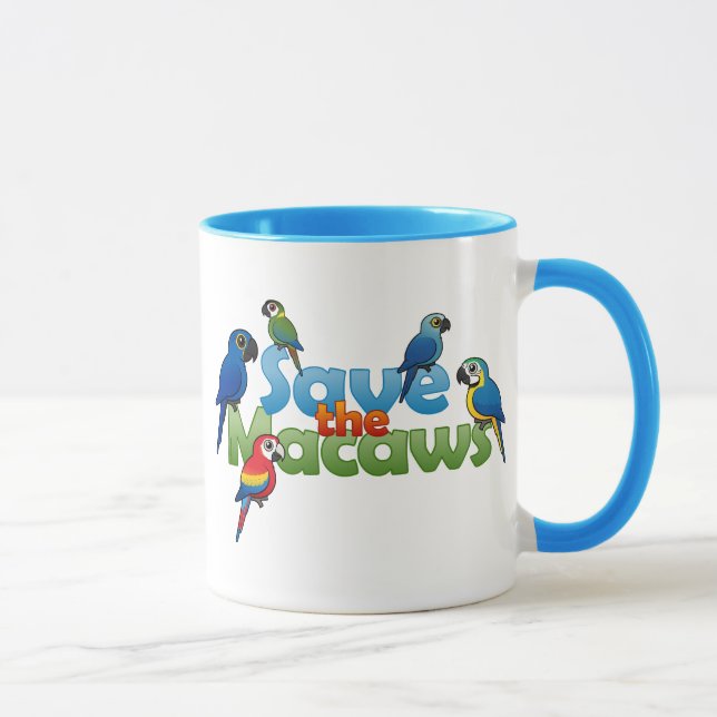 Retten Sie die Macaws Tasse (Rechts)
