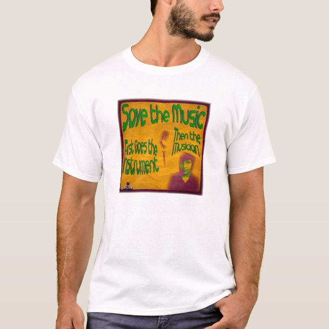 Retten Sie die Musik durch Tyler T-Shirt (Vorderseite)