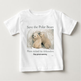Retten Sie die polaren Bären Baby T-shirt