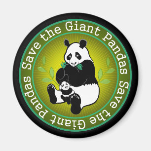 Retten Sie die riesigen Pandas Magnet