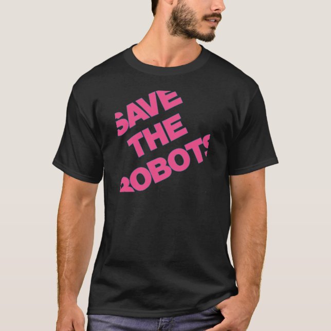 Retten Sie die Roboter nach Stunden-Verein NYC T-Shirt (Vorderseite)