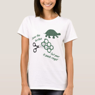 Retten Sie die Schildkröten schneiden sechs T-Shirt