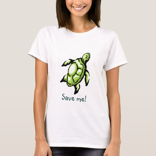 Retten Sie die Seeschildkröten T-Shirt (Vorderseite)
