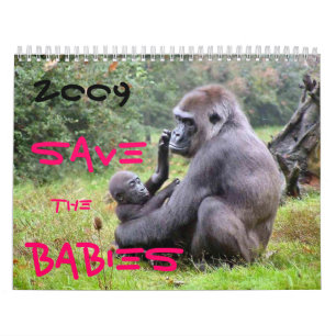 Retten Sie die Tier-Babys Kalender