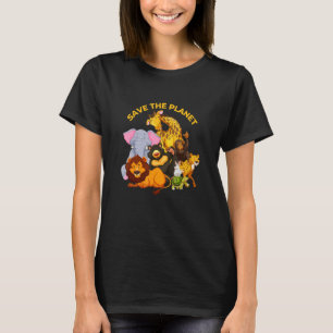 Retten Sie die Tiere des Planeten T-Shirt