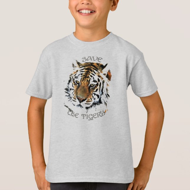 Retten Sie die Tiger T-Shirt (Vorderseite)