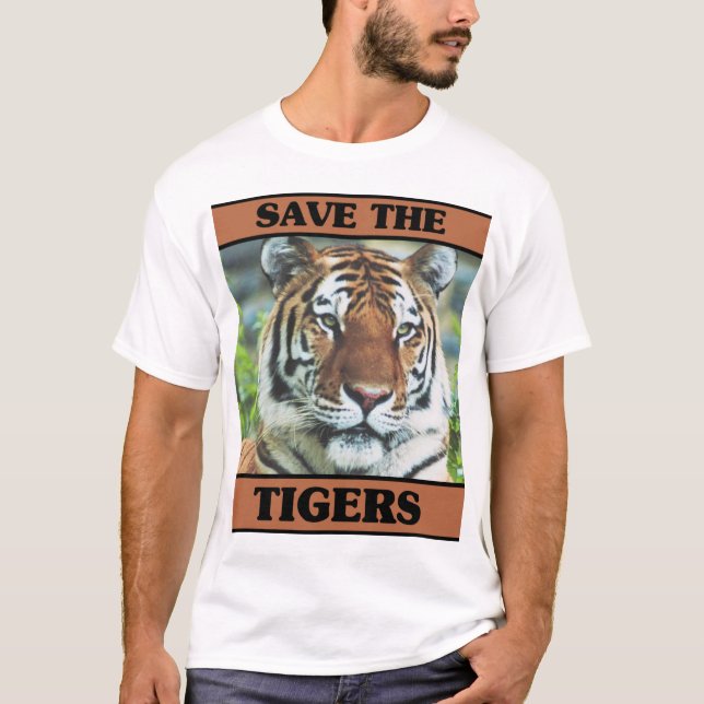 Retten Sie die Tiger T-Shirt (Vorderseite)