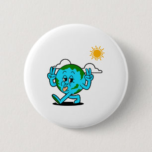 Retten Sie die Umwelt des Planeten Erde Button