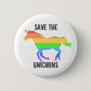 Retten Sie die Unicorns Button
