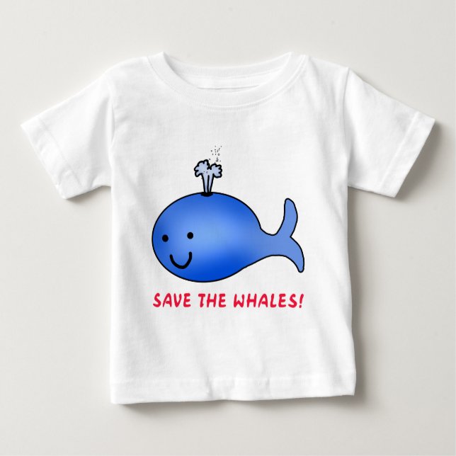 Retten Sie die Wale! Baby T-shirt (Vorderseite)