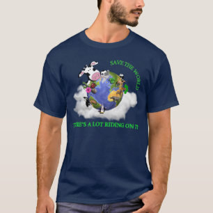Retten Sie die Welt (Marine) T-Shirt