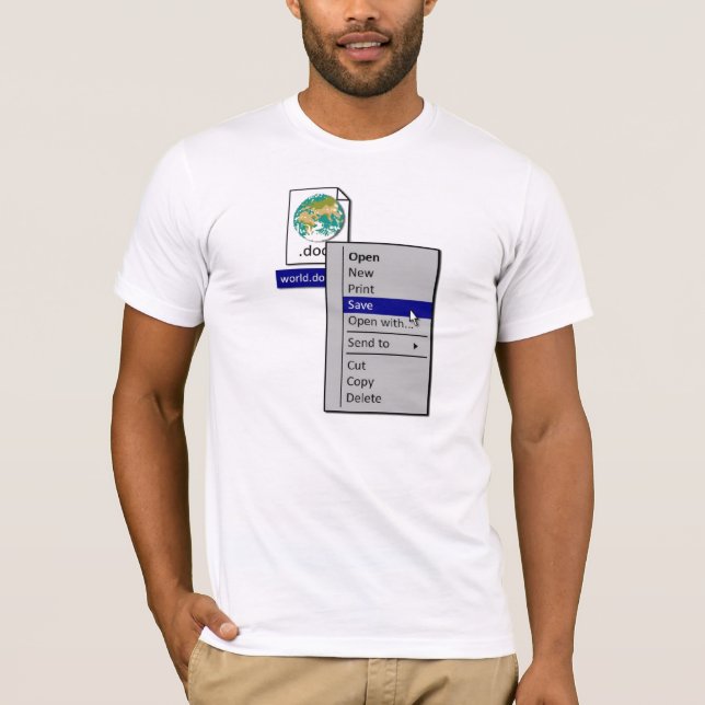 Retten Sie die Welt! T-Shirt (Vorderseite)